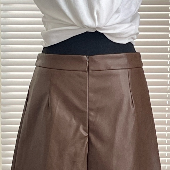 Brown A-Line Mini Skirt for Casual Wear - Picture 2 of 10